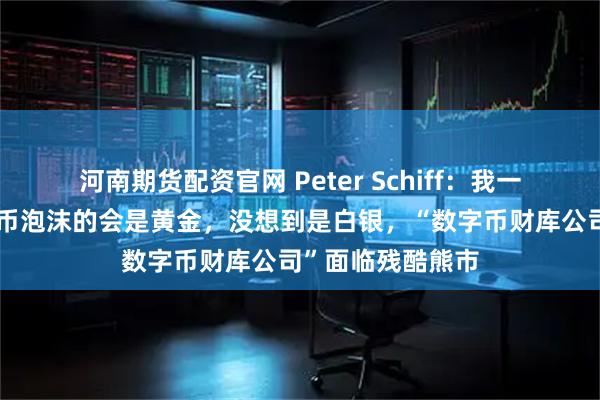 河南期货配资官网 Peter Schiff：我一直认为刺破比特币泡沫的会是黄金，没想到是白银，“数字币财库公司”面临残酷熊市